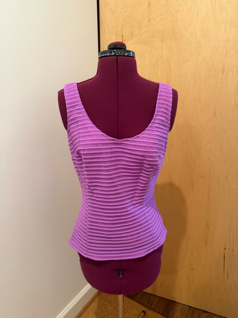 JS Collections Lavender Ribbed Button-Down Shirt - Picture 2 of 8